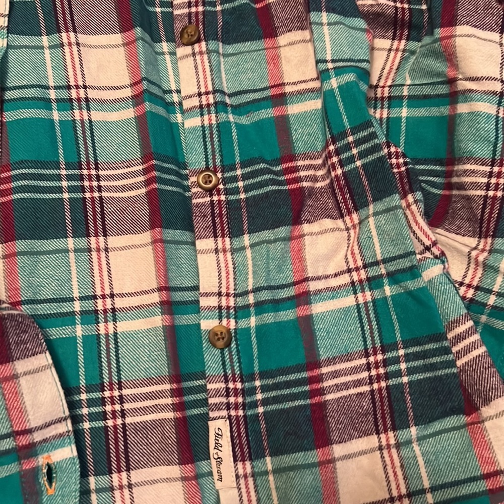 NWT MEDIUM FIELD AND STREAM PLAID BUTTON DOWN - Picture 4 of 4